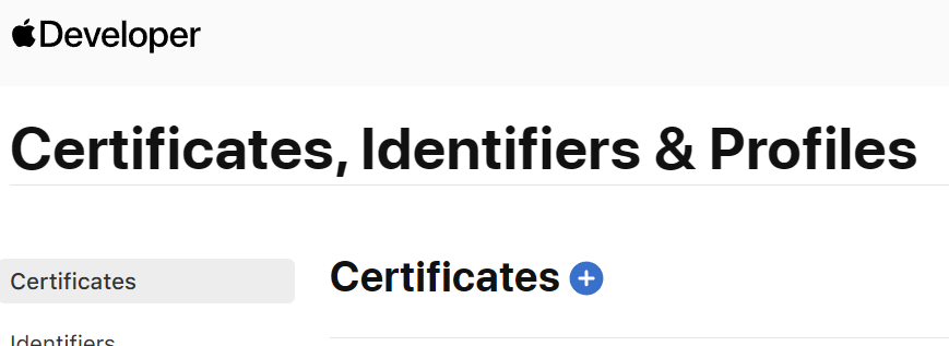 Create certificate